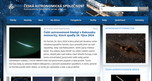 Česká astronomická společnost (astro.cz)